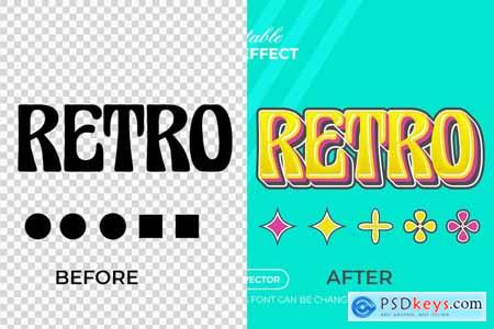 Retro Text Effect Style