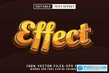Coffee Editable Text Effect