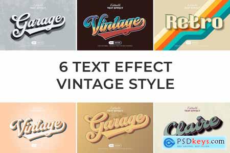 Vintage Text Effect Style