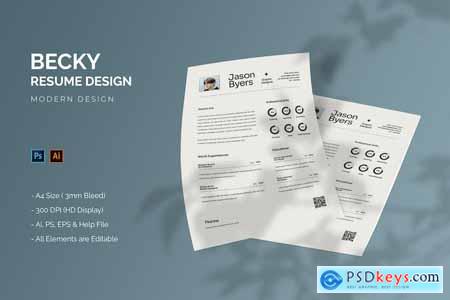 Becky - Resume Template