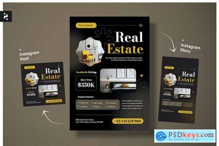 Aesthetic Theme Real Estate Flyer