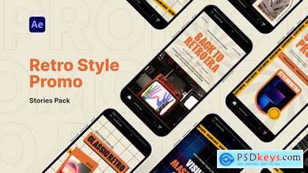 Retro Style Stories Pack Video Display After Effect Template 46363321