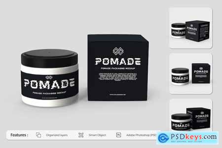 Pomade Packaging Mockup