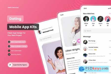 Dating - Mobile App UI Kits