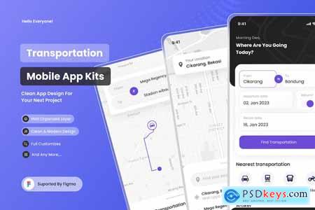 Online Transportation - Mobile Apps UI Kits