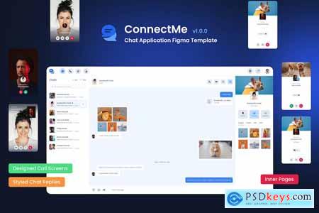ConnectMe Chat Application figma template