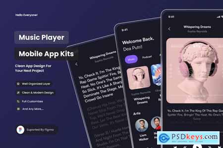 Music Player - Mobile Apps UI Kits