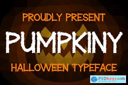 Pumpkiny Font - Halloween Typeface