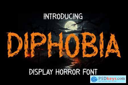 Diphobia - Display Horor Font