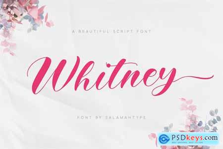Whitney - Calligraphy Font