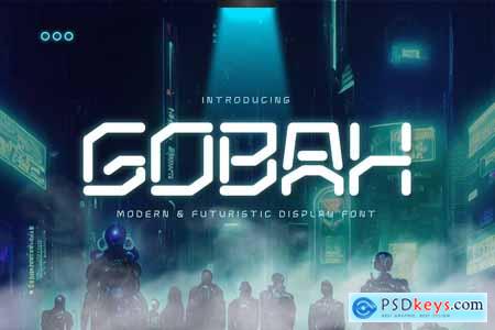 GOBAH  Futuristic Font