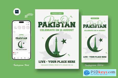Day Of Pakistan Flyer Template