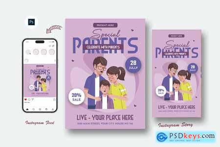 Insightful Parents Day Flyer Template