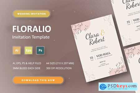 Floralio - Wedding Invitation