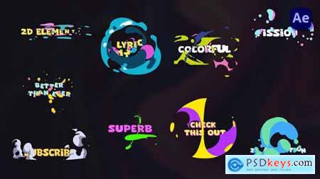 Colorful Lyric titles [After Effects] 46398328