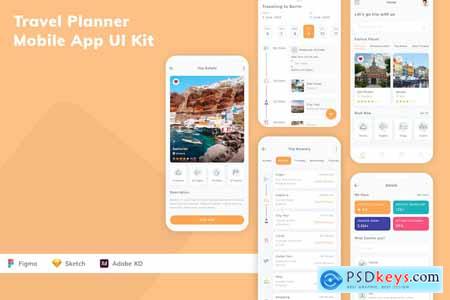 Travel Planner Mobile App UI Kit