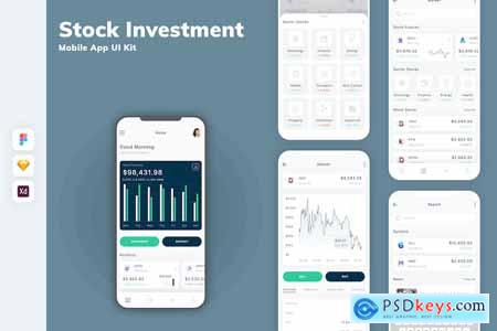 Stock Investment Mobile App UI Kit