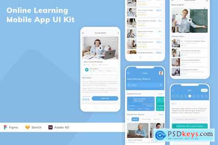 Online Learning Mobile App UI Kit