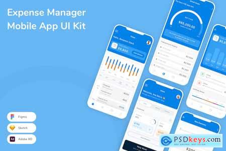 Expense Manager Mobile App UI Kit