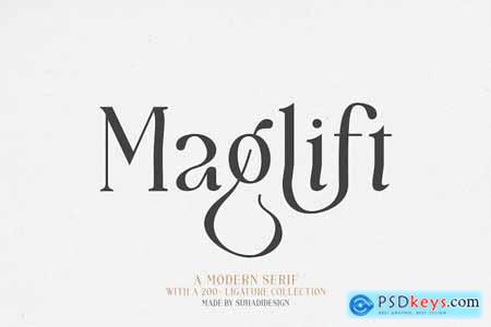 Maglift Serif 200+ Ligature Collections