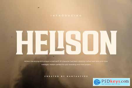 Helison A Unique Strong Serif Font