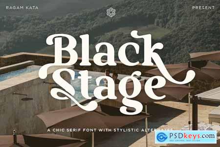 Black Stage - Retro Serif Font