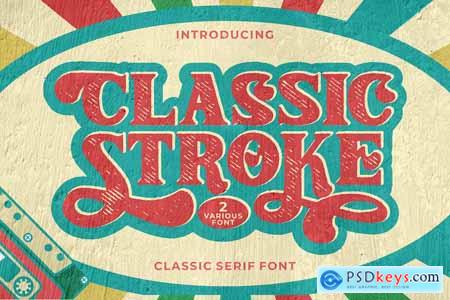Classic Stroke - Classic Serif Font