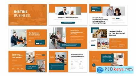 Instine Business Presentation PowerPoint Template