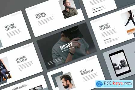 Moody Minimalis PowerPoint Template