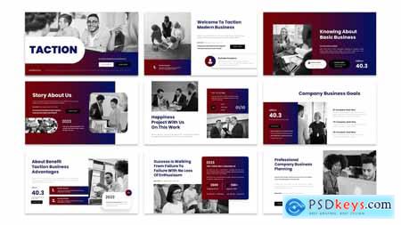 Taction Business Presentation PowerPoint Template