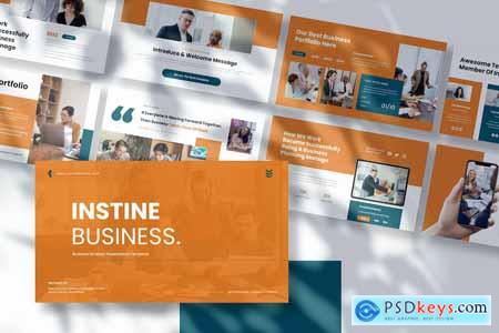 Instine Business Presentation PowerPoint Template