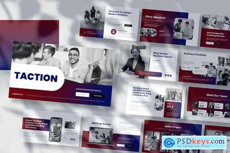 Taction Business Presentation PowerPoint Template