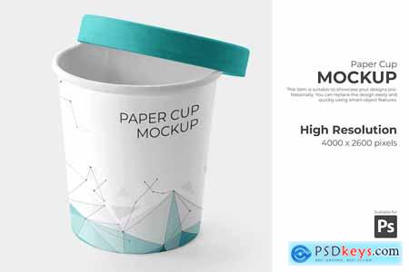 PSD Paper Cup Mockup