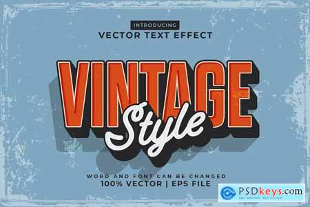Vintage Style Editable Text Effect