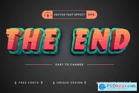 Realistic Horror - Editable Text Effect, Font Styl