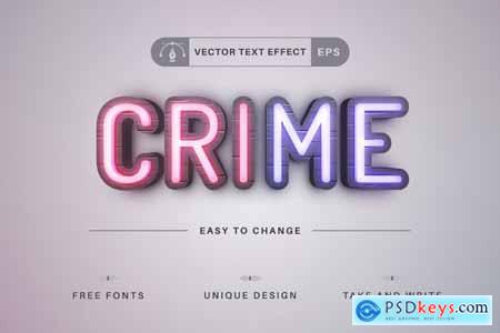 Police - Editable Text Effect, Font Style