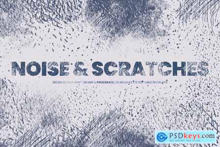 Noise & Scratches Photoshop & Procreate Brush