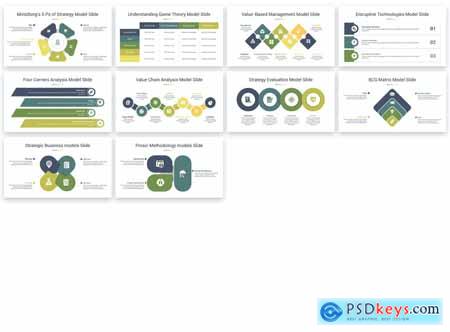 Business Steps Mode PowerPoint Template