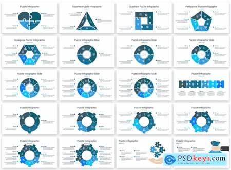 Marketing Puzzle Model PowerPoint Template