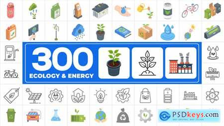 300 Icons Pack - Ecology & Energy 46569012