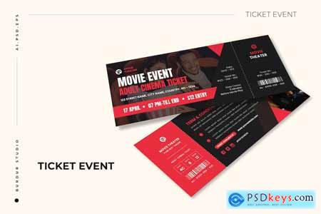 Movie Festival Ticket Card Promotion