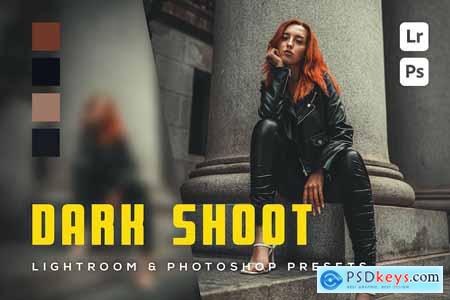 6 Dark shoot Lightroom and Photoshop Presets