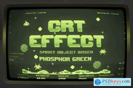 CRT Machine - Phosphor Green Monitor Effect