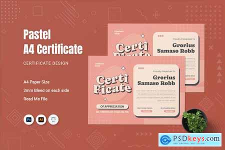 Pastel Certificate