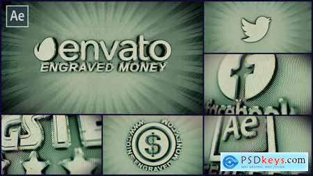 Engraved Money Logo Reveal 46566269