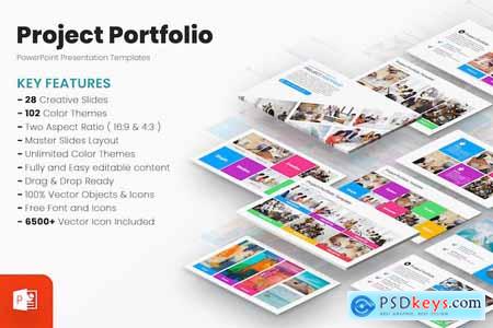 Project Portfolio PowerPoint Presentation Template