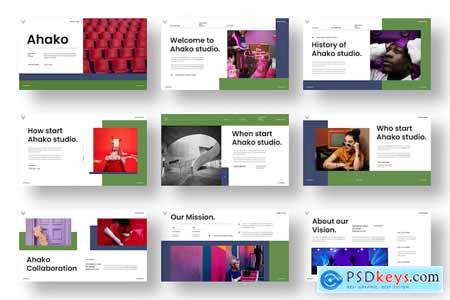 Ahako  Business PowerPoint Template