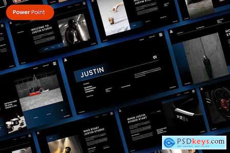 Justin  Business PowerPoint Template
