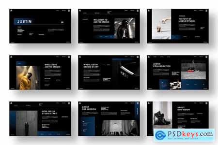Justin  Business PowerPoint Template