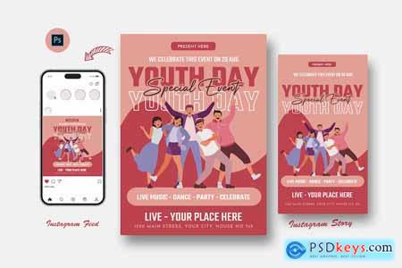 Gradiant Youth Day Flyer Template